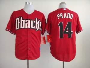 mlb jerseys arizona diamondbacks #14 prado red[2014 new][trumbo]