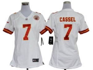 Nike women nfl Kansas City Chiefs #7 Matt Cassel White jerseys