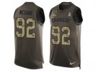 Nike Los Angeles Chargers #92 Brandon Mebane Limited Green Salute to Service Tank Top NFL Jersey