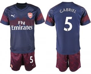 2018-19 Arsenal 5 GABRIEL Away Soccer Jersey