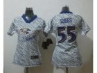 Nike Women Baltimore Ravens #55 Terrell Suggs jerseys[fem fan zebra]