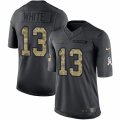 Men's Nike Chicago Bears #13 Kevin White Limited Black 2016 Salute to Service NFL Jersey