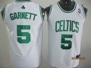 youth nba boston celtics #5 garnett white