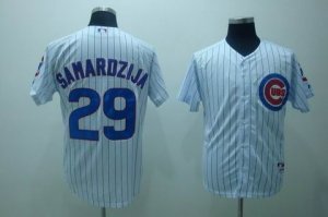 mlb chicago cubs samardzija #29 white(blue strip)