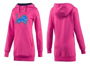 Women Detroit Lions Logo Pullover Hoodie-084