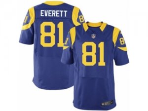 Mens Nike Los Angeles Rams #81 Gerald Everett Elite Royal Blue Alternate NFL Jersey