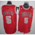 nba chicago bulls #5 boozer red[grey number][2011 swingman revol