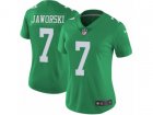 Women Nike Philadelphia Eagles #7 Ron Jaworski Limited Green Rush NFL Jersey