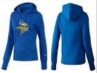 Women Minnesota Vikings Logo Pullover Hoodie-028