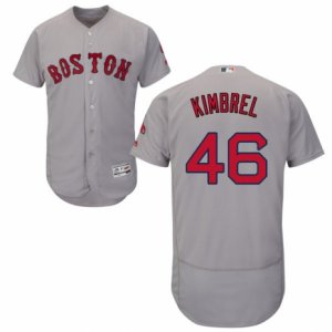 Men\'s Majestic Boston Red Sox #46 Craig Kimbrel Grey Flexbase Authentic Collection MLB Jersey