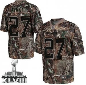 Nike Denver Broncos #27 Steve Atwater Camo Super Bowl XLVIII NFL Realtree Elite Jersey