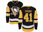 Mens Adidas Pittsburgh Penguins #41 Daniel Sprong Authentic Black Home NHL Jersey