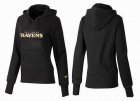 Women Baltimore Ravens Logo Pullover Hoodie-108