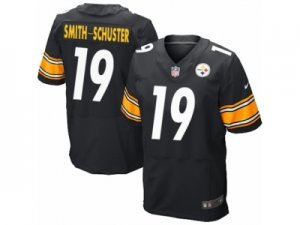 Mens Nike Pittsburgh Steelers #19 JuJu Smith-Schuster Elite Black Team Color NFL Jersey