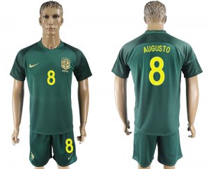 2017-18 Brazil 8 AUGUSTO Away Soccer Jersey