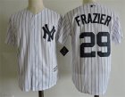 Yankees #29 Todd Frazier White Cool Base Jersey