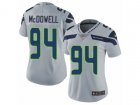 Women Nike Seattle Seahawks #94 Malik McDowell Vapor Untouchable Limited Grey Alternate NFL Jersey