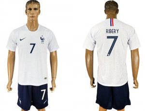 France 7 RIBERY Away 2018 FIFA World Cup Soccer Jersey