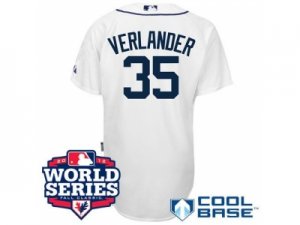 2012 world series mlb detroit tigers #35 verlander white