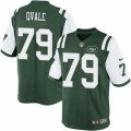 Mens Nike New York Jets #79 Brent Qvale Limited Green Team Color NFL Jersey