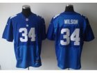 Nike NFL new york giants #34 WILSON blue Elite jerseys