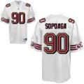 nfl san francisco 49ers #90 sopoaga white