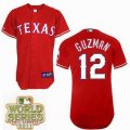 2011 world series mlb Texas Rangers #12 Cristian Guzman Red