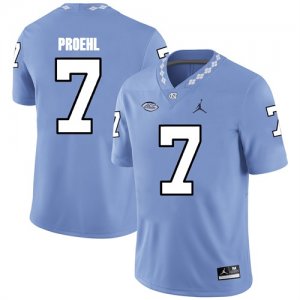 North Carolina Tar Heels 7 Austin Proehl Blue College Football Jersey