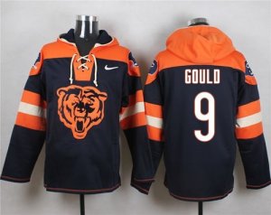 Nike Chicago Bears #9 Robbie Gould Navy Blue Player Pullover Hoodie