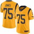 Mens Nike Los Angeles Rams #75 Deacon Jones Limited Gold Rush NFL Jersey