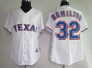 mlb texans rangers #32 hamilton white