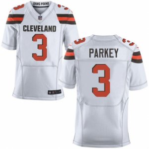 Men\'s Nike Cleveland Browns #3 Cody Parkey Elite White NFL Jersey