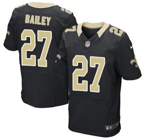 Nike New Orleans Saints #27 Bailey Elite black NFL Jersey