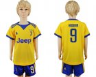 2017-18 Juventus 9 HIGUAIN Away Youth Soccer Jersey