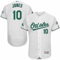 Men's Majestic Baltimore Orioles #10 Adam Jones White Celtic Flexbase Authentic Collection MLB Jersey