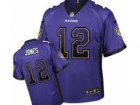 Nike Baltimore ravens #12 Jacoby Jones Purple Jerseys(Elite Drift Fashion)