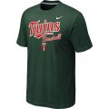 Nike MLB Minnesota Twins 2014 Home Practice T-Shirt - Dark Green