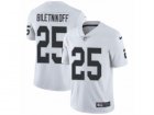 Mens Nike Oakland Raiders #25 Fred Biletnikoff Vapor Untouchable Limited White NFL Jersey