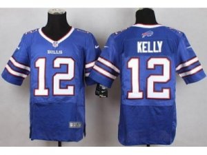 Nike Buffalo Bills #12 Jim Kelly Royal Blue Team Color Men Stitched jerseys(Elite)