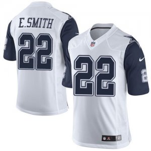 Nike Dallas Cowboys #22 Emmitt Smith White Rush Jerseys(Limited)