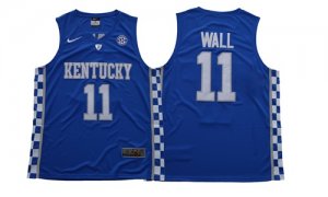 Kentucky Wildcats #11 John Wall Royal Blue College Basketball Jersey