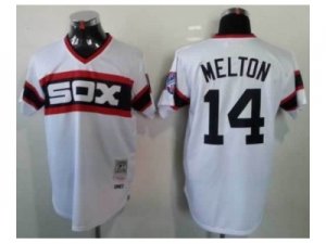 mlb jerseys chicago white sox #14 melton white[m&n][melton]