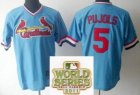 2011 world series mlb st.louis cardinals #5 Albert Pujols Blue