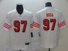 Nike 49ers #97 Nick Bosa White Youth 2019 NFL Draft First Round Pick Color Rush Vapor