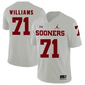 Oklahoma Sooners #71 Trent Williams White College Football Jersey