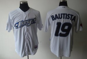 mlb Toronto Blue Jays #19 Jose Bautista white[cool base]