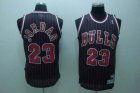 nba fans chicago bulls #23 jordan swingman black(red strip)