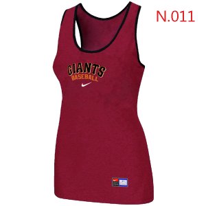 Nike San Francisco Giants Tri-Blend Racerback stretch Tank Top Red