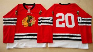 NHL Mitchell And Ness 1960-61 Chicago Blackhawks #20 Noname red Throwback jerseys