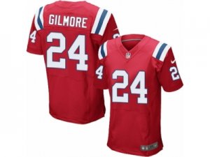 Mens Nike New England Patriots #24 Stephon Gilmore Elite Red Alternate NFL Jersey